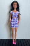 Mattel - Barbie - Fashionistas #199 - Gingham Cut-Out Dress - Tall - Poupée